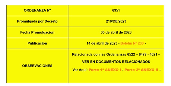 ordenanza camiare